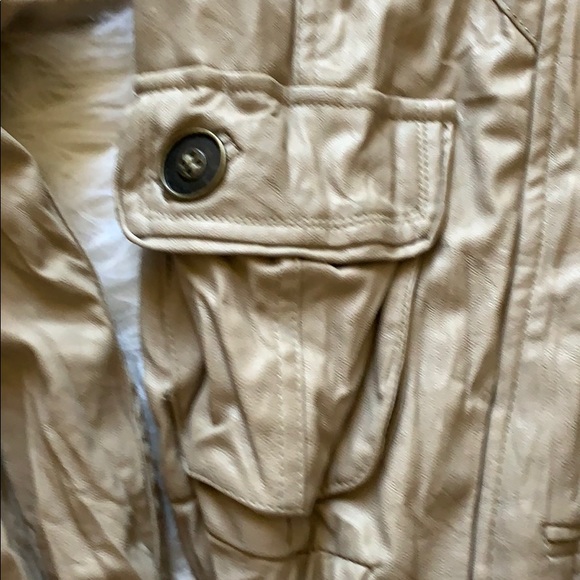 Bar III leather ruched mini jacket in size xs. - Picture 4 of 6